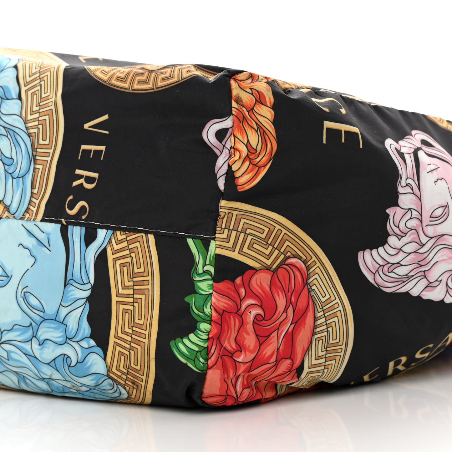 Nylon Medusa Print Tote Multicolor