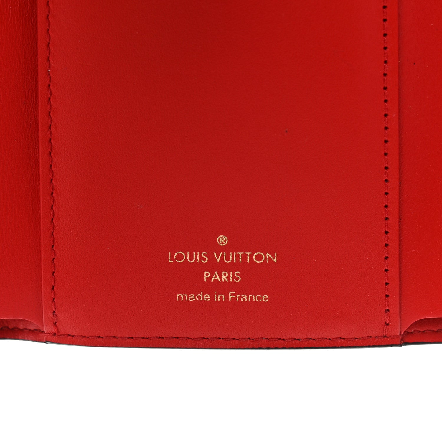 Louis Vuitton Monogram Flower Lock Compact Wallet Coquelicot 6 of 7