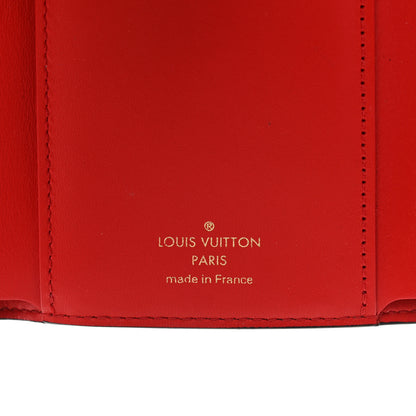 Louis Vuitton Monogram Flower Lock Compact Wallet Coquelicot 6 of 7