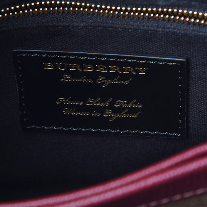 Burberry Derby Calfskin House Check Small Camberley Mahogany Red 8 of 9