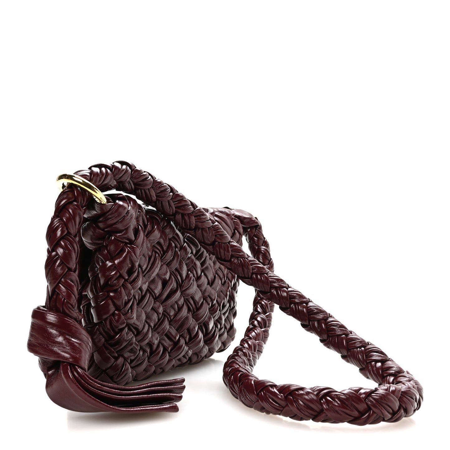 Calfskin Foulard Intreccio Kalimero Citta Shoulder Bag Barolo Barolo