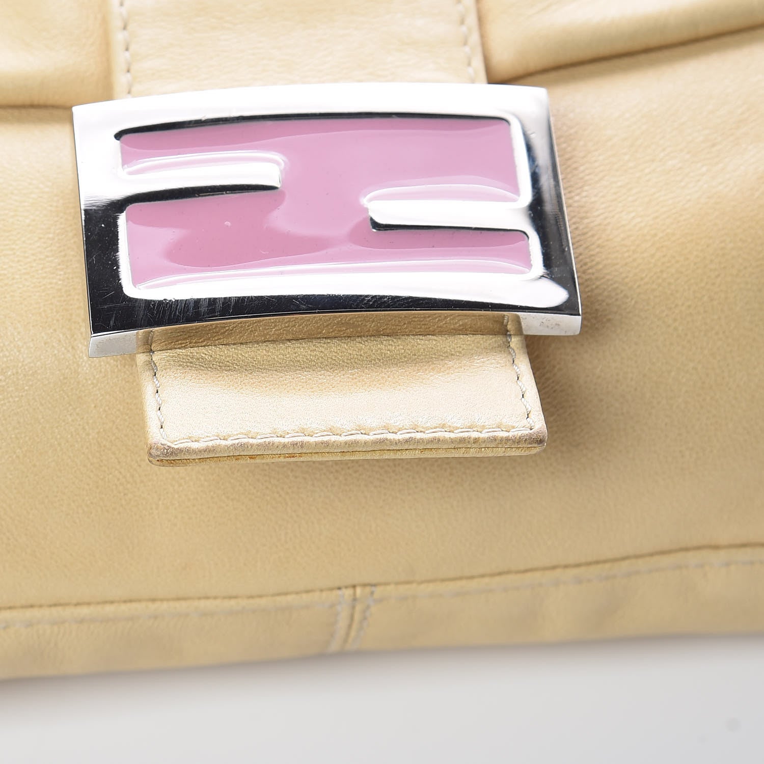 Fendi Calfskin Baguette Beige 15 of 15