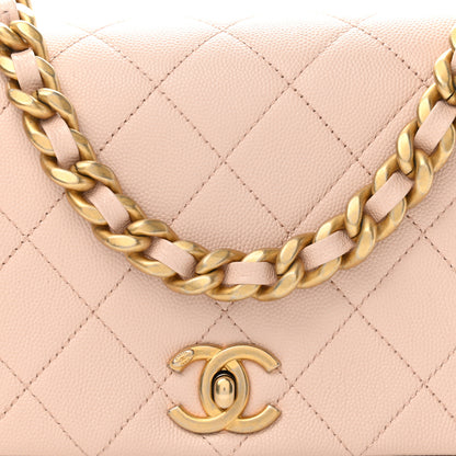 Chanel Caviar Quilted Small Fashion Therapy Flap Bag Beige 8 of 8