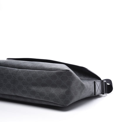 Gucci GG Plus Monogram Medium Flap Messenger Bag Black 6 of 10