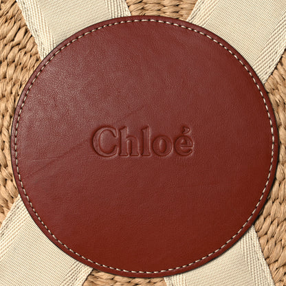 Chloe Raffia Woody Tote White 8 of 14