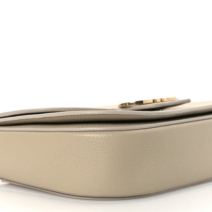 Salvatore Ferragamo Grained Calfskin Double Gancini Crossbody Stone 9 of 12