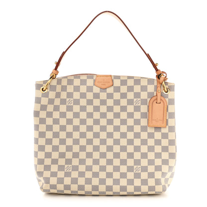 Louis Vuitton Damier Azur Graceful PM Rose Ballerine 1 of 12