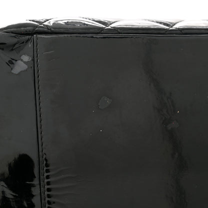 Chanel Patent Quilted Grand Shopping Tote GST Black 11 of 13