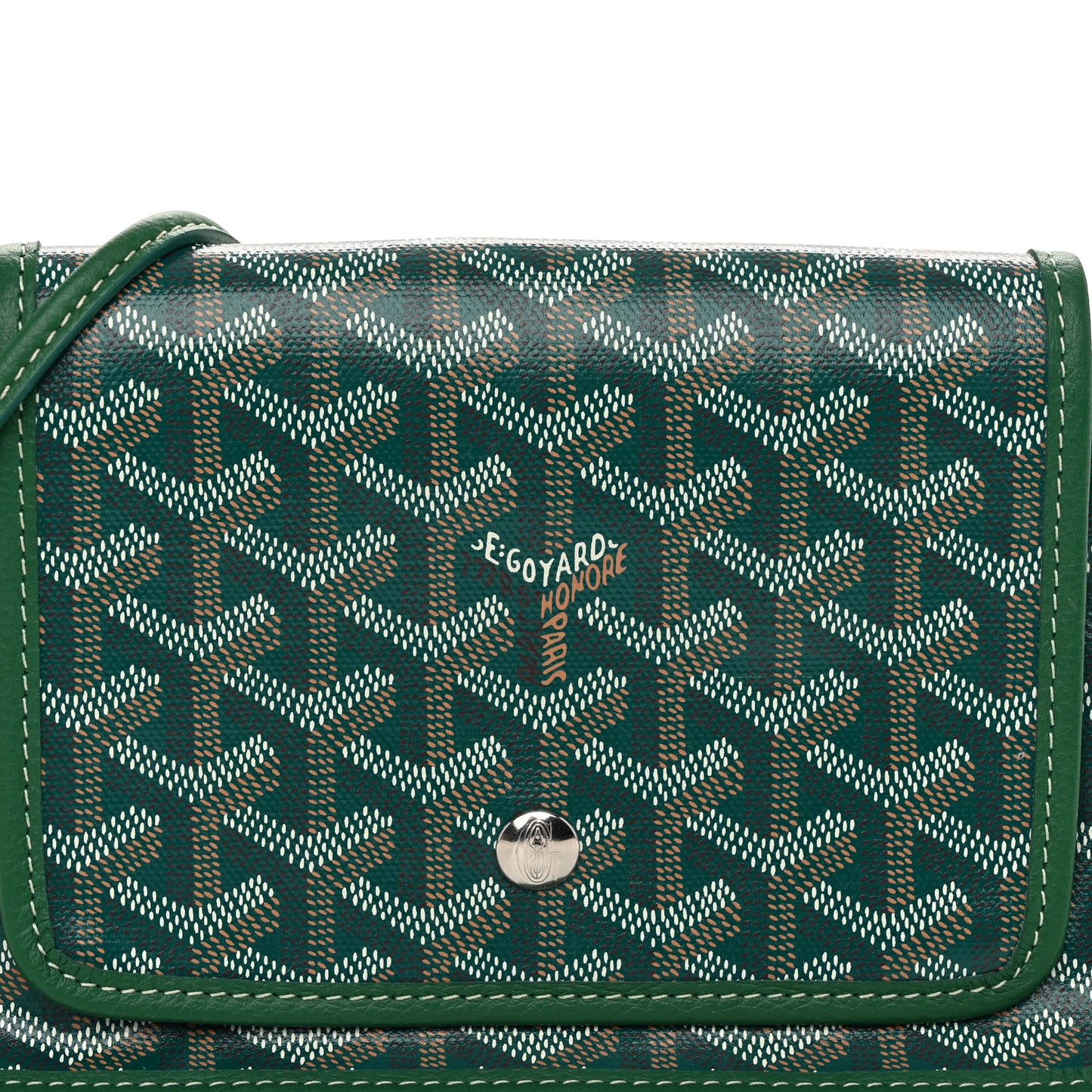 Goyardine Plumet Wallet Clutch Green