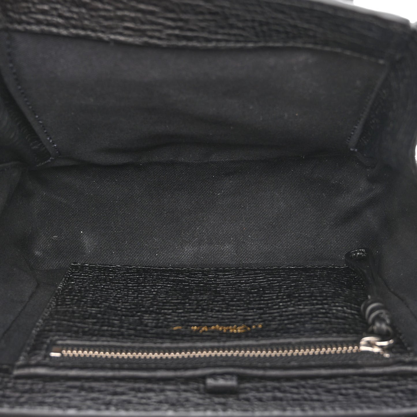 Textured Calfskin Mini Pashli Satchel Black