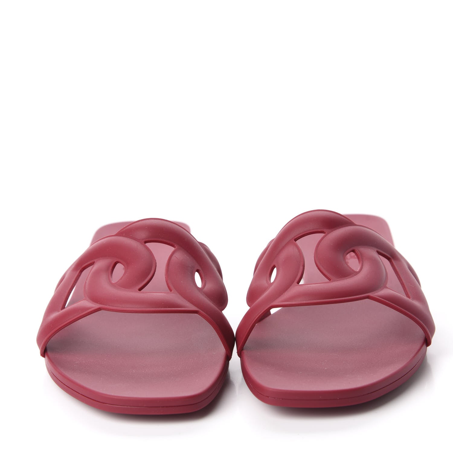 Hermes Rubber Aloha Sandals 36 Rose Baie 2 of 10