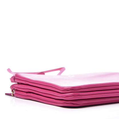 Celine Lambskin Small Trio Crossbody Bag Fuchsia 8 of 12