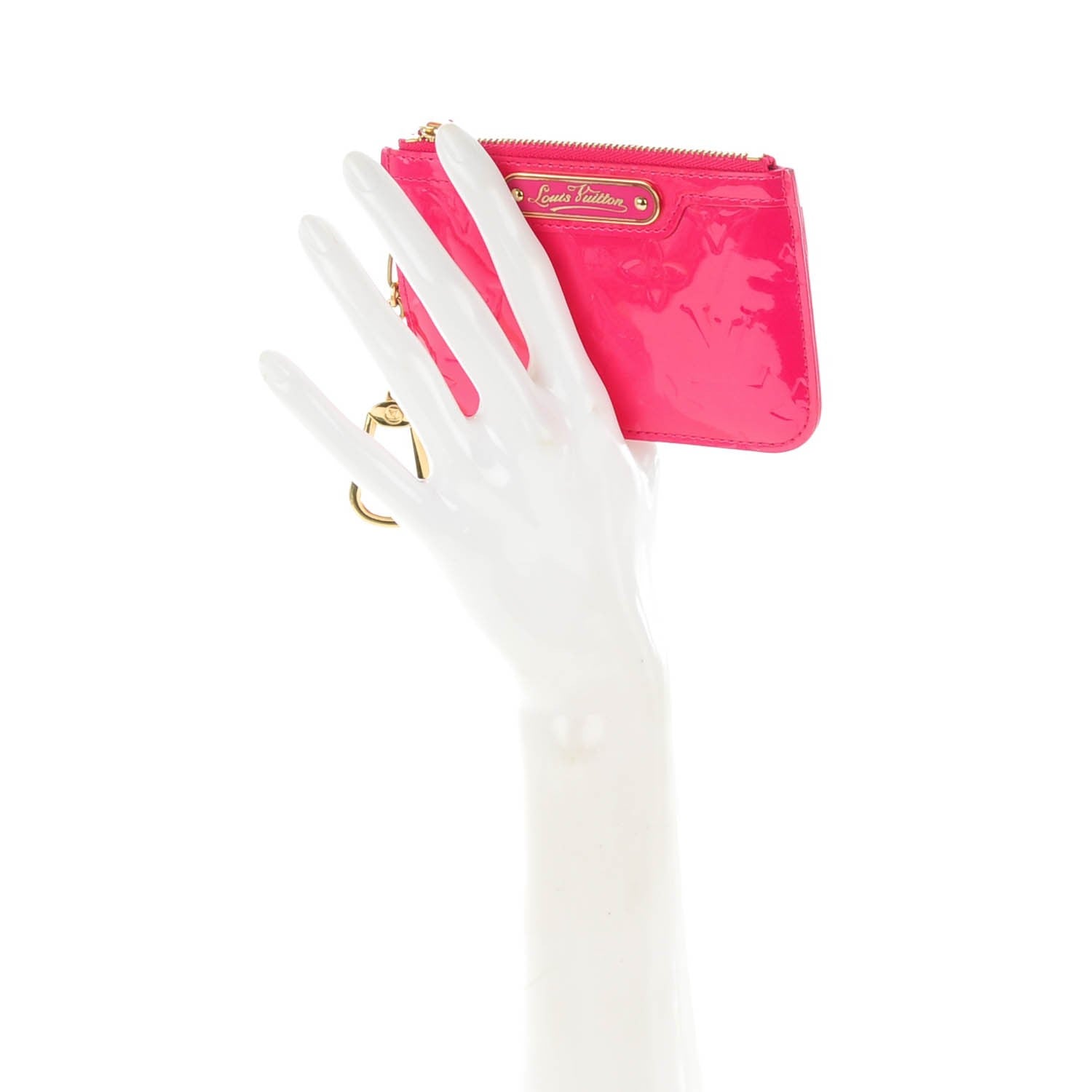 Louis Vuitton Vernis Key Pouch Rose Pop 2 of 7
