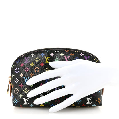 Louis Vuitton Monogram Multicolor Cosmetic Pouch Black Grenade 2 of 8
