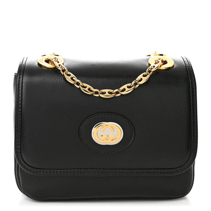 Gucci Azalea Calfskin Mini Marina Chain Shoulder Bag Black 1 of 11