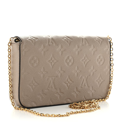 Louis Vuitton Empreinte Pochette Felicie Chain Wallet Tourterelle 4 of 10