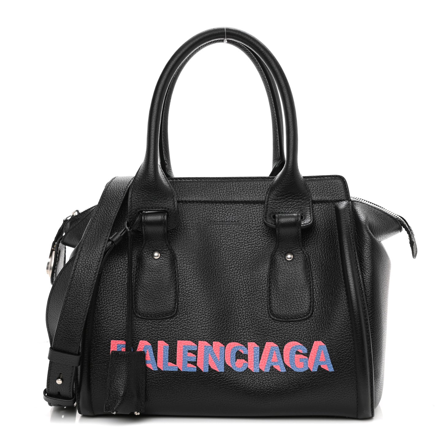 Grained Calfskin Monday Bowler S Black