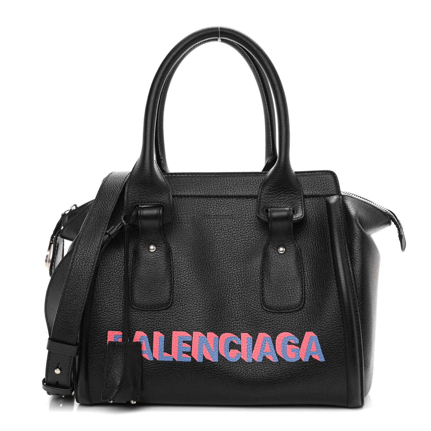 Balenciaga Grained Calfskin Monday Bowler S Black 1 of 10