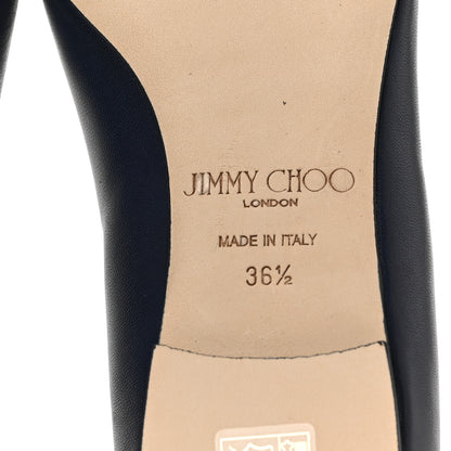 Jimmy Choo Nappa Pointy Toe Genna Flats 36.5 Blue 6 of 7