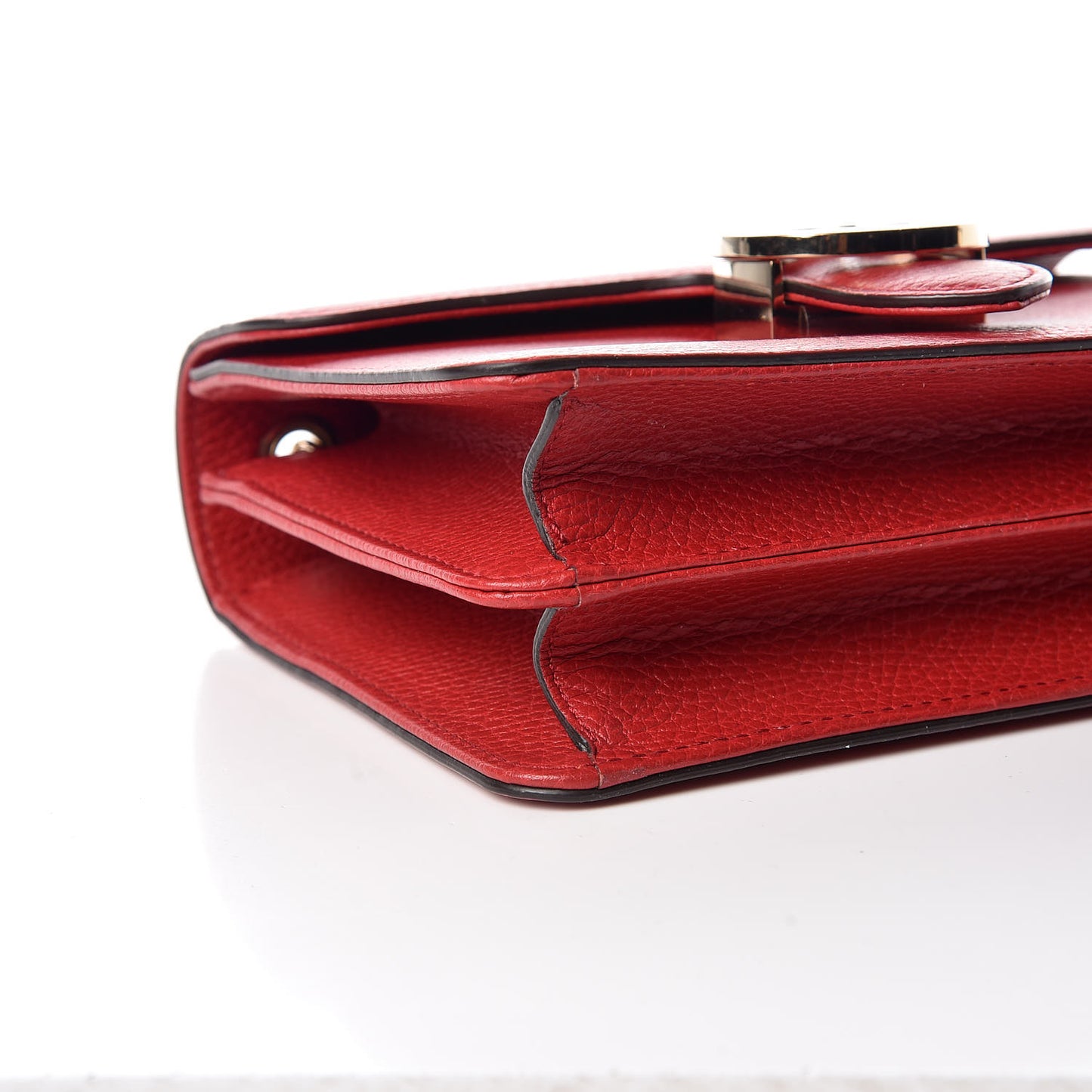 Dollar Calfskin Small Interlocking G Shoulder Bag Red