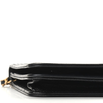 Chanel Caviar Chevron Quilted Boy Wallet On Chain WOC Black 9 of 12