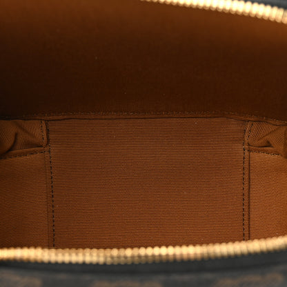 Celine Triomphe Canvas Calfskin Cuir Box On Chain Tan 5 of 11