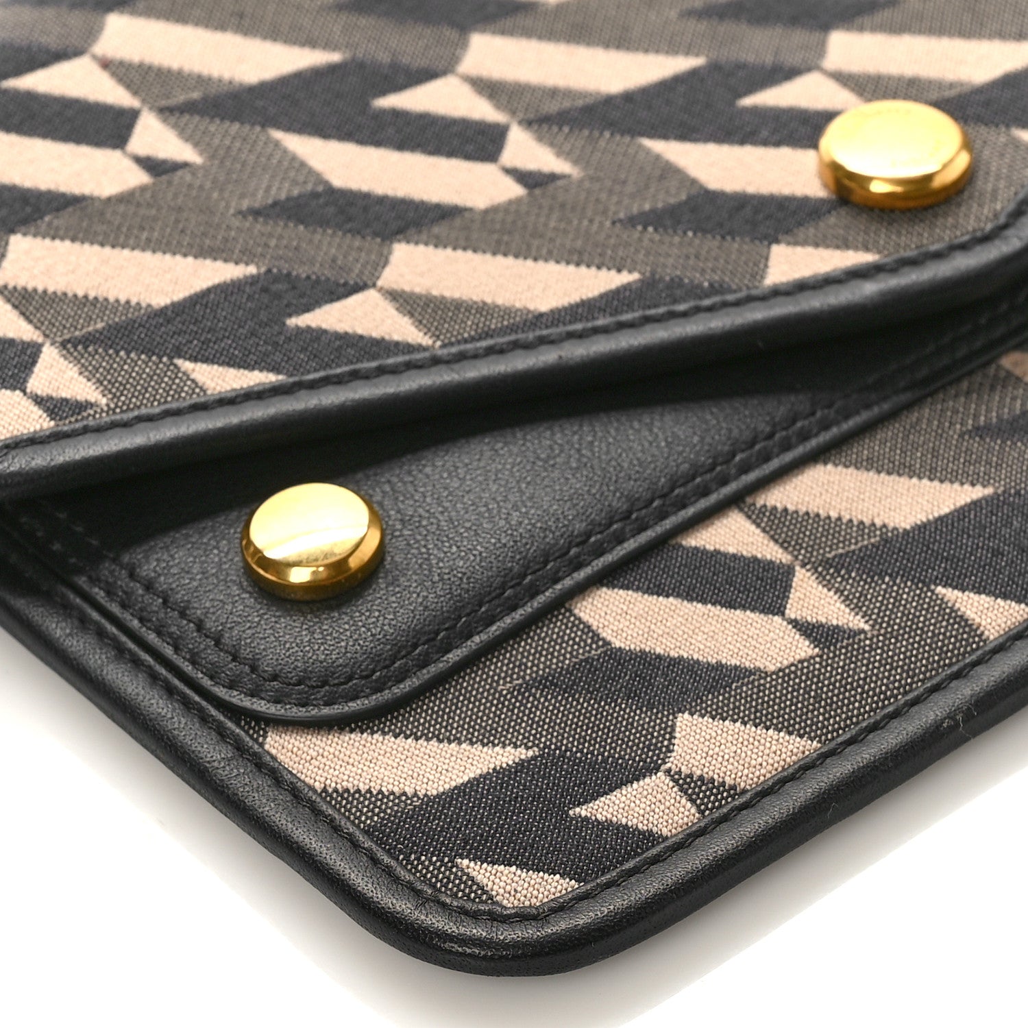 Mulberry Econyl Nylon Jacquard Calfskin Wallet Black 7 of 10