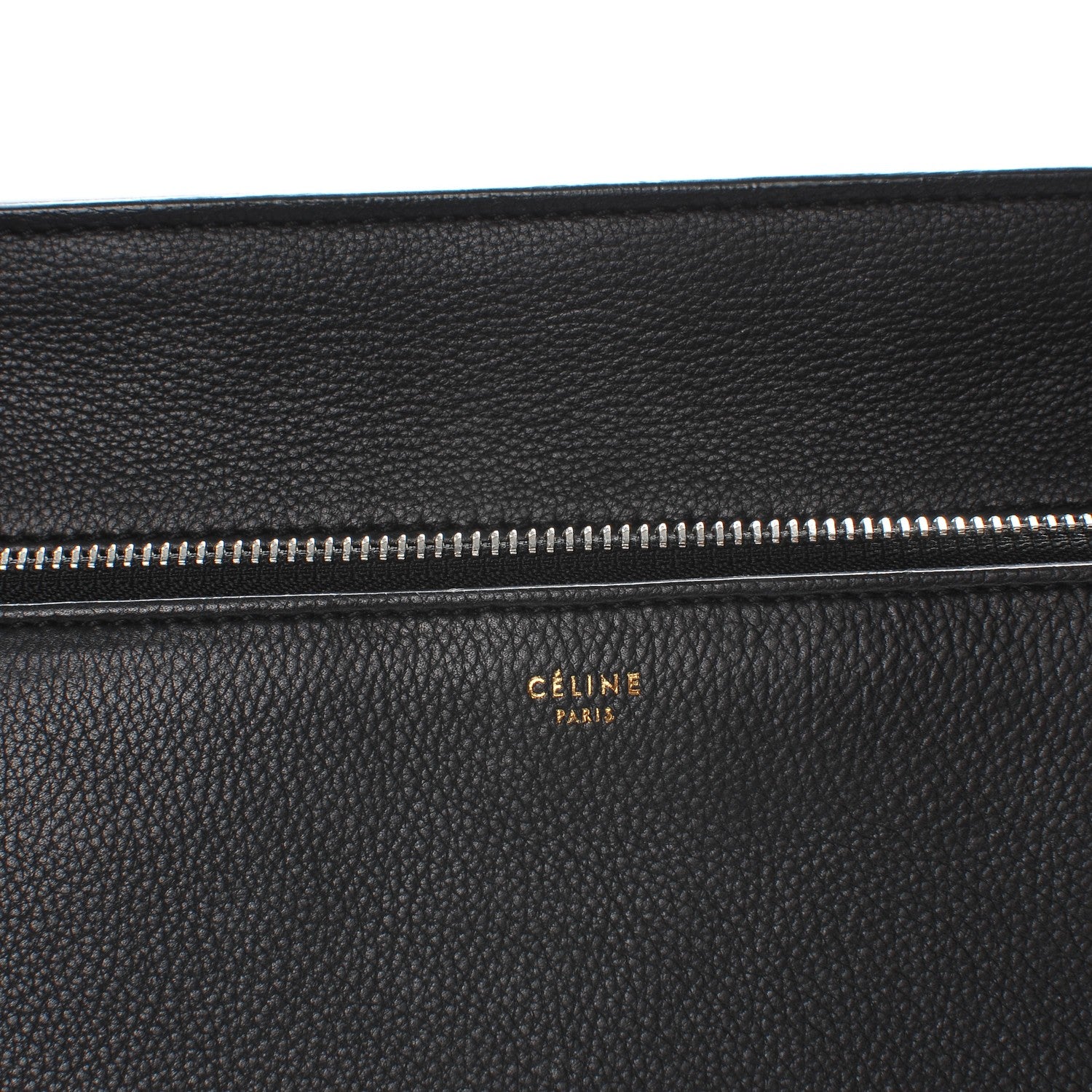 Celine Supple Calfskin Medium Edge Shoulder Bag Black 7 of 9
