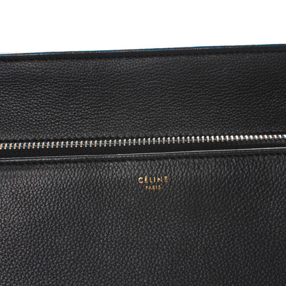 Celine Supple Calfskin Medium Edge Shoulder Bag Black 7 of 9