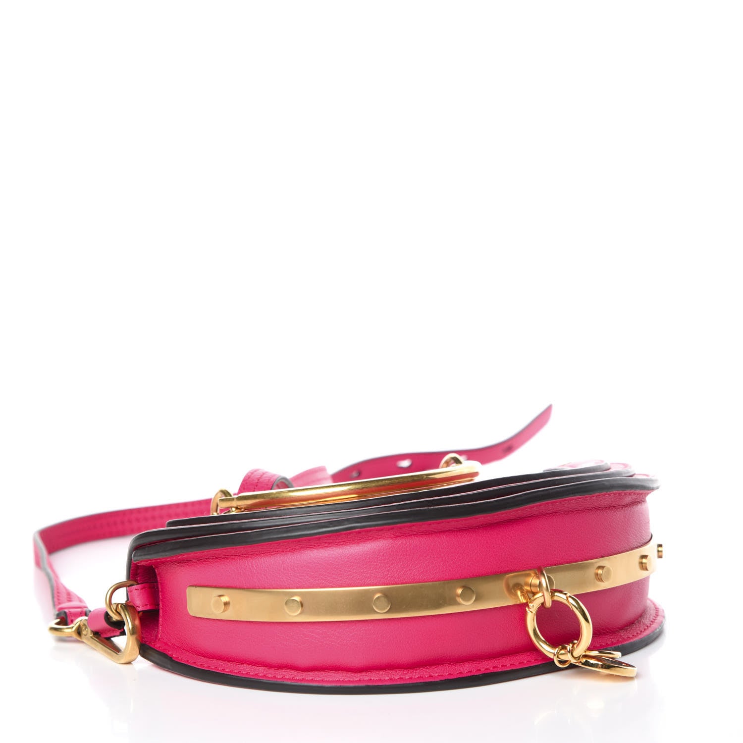 Chloe Calfskin Small Nile Bracelet Minaudiere Bag Fuchsia Rose 4 of 12
