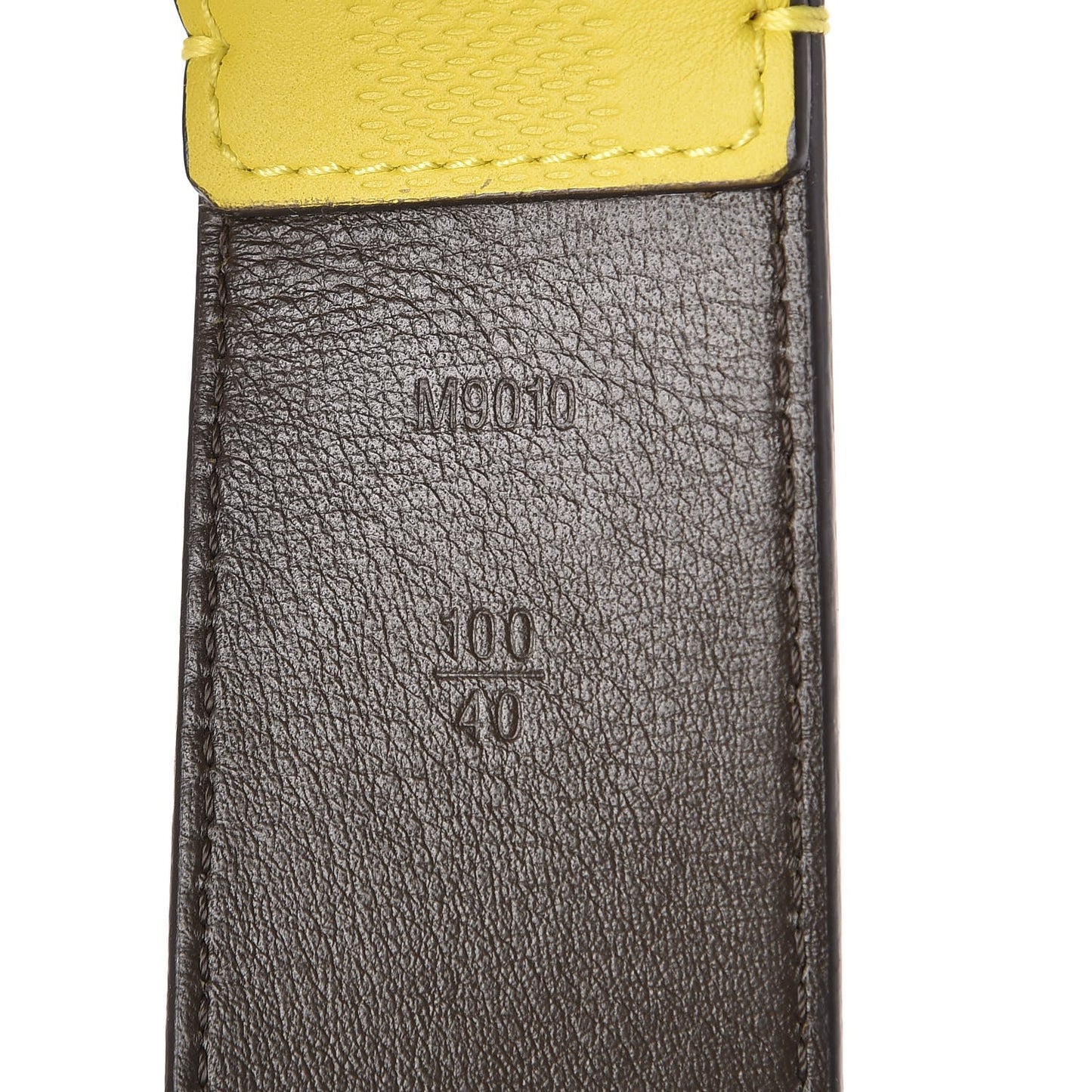 Damier Infini Calfskin 40mm Belt 100 40 Vert Acide