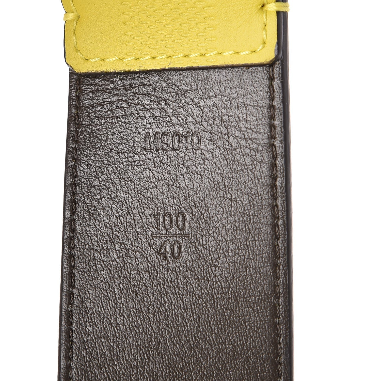 Louis Vuitton Damier Infini Calfskin 40mm Belt 100 40 Vert Acide 5 of 8
