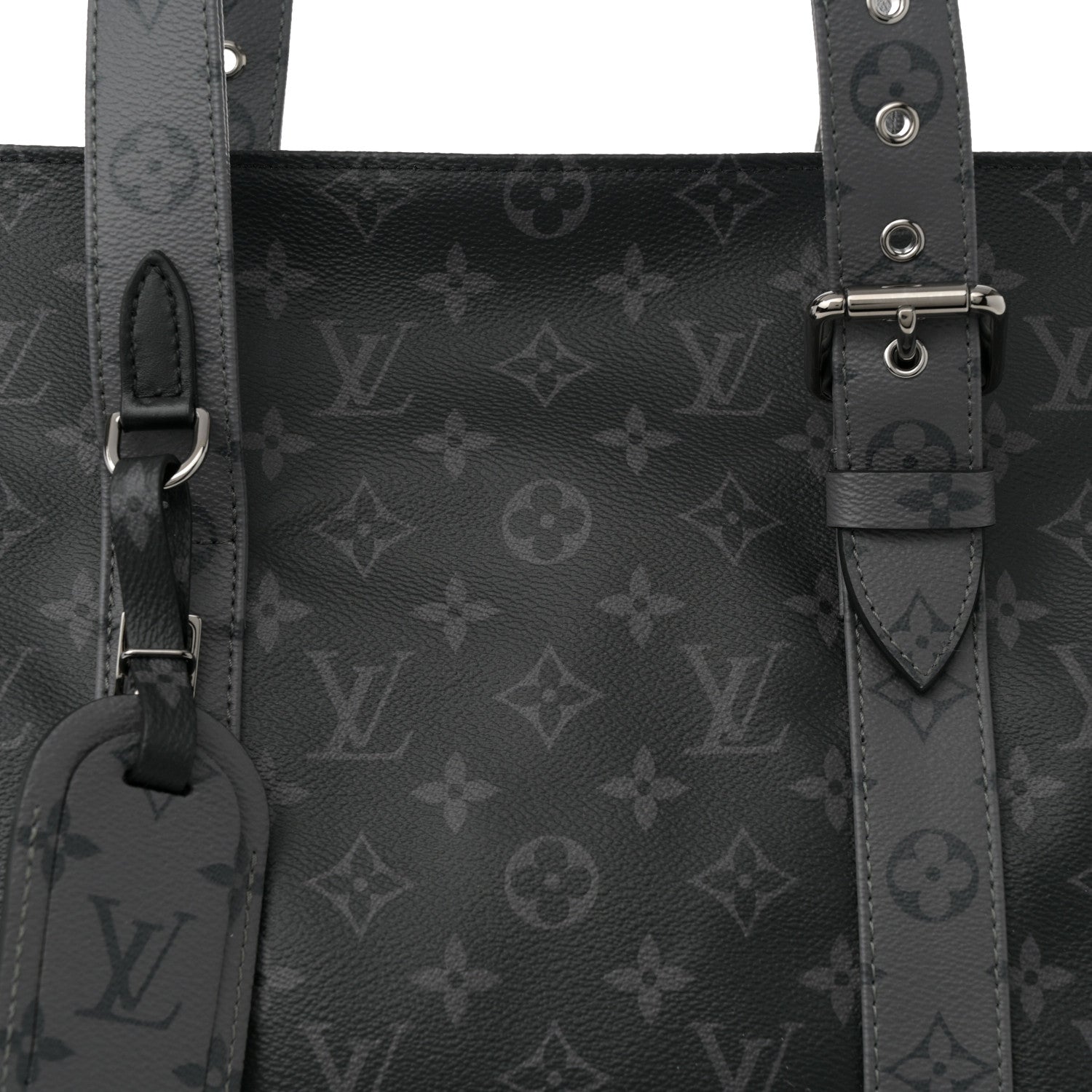 Louis Vuitton Monogram Eclipse Cabas Zippe GM Black 8 of 11