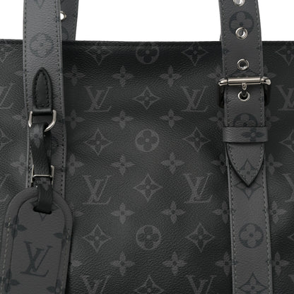 Louis Vuitton Monogram Eclipse Cabas Zippe GM Black 8 of 11