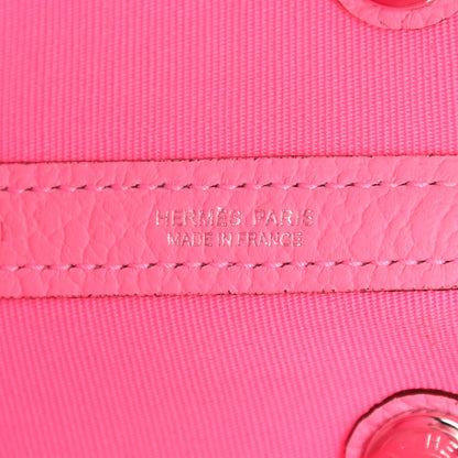 Hermes Toile Officier Vache Country Garden Party 30 TPM Pink 6 of 11