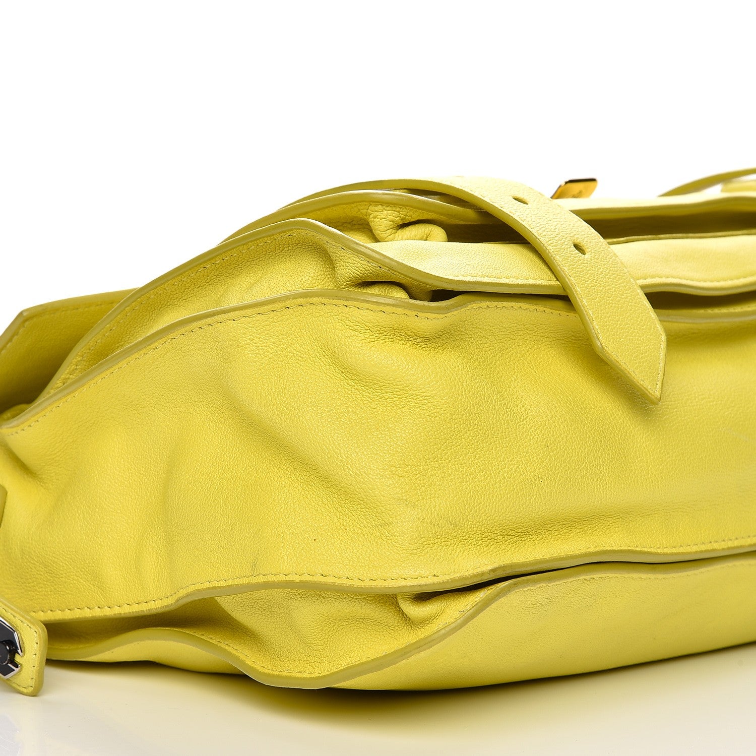 Proenza Schouler Lambskin Medium PS1 Satchel Citron 18 of 20
