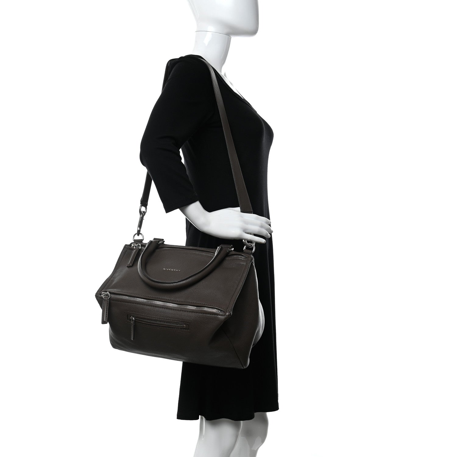 Givenchy Sugar Goatskin Medium Pandora Heather Grey 2 of 11
