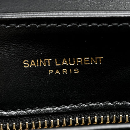 Saint Laurent Calfskin Y Quilted Monogram Toy Loulou Crossbody Bag Black 6 of 10