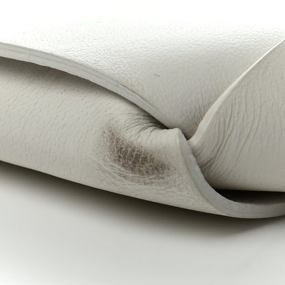 Bottega Veneta Nappa Maxi Intreccio Woven Pouch Clutch White 11 of 12