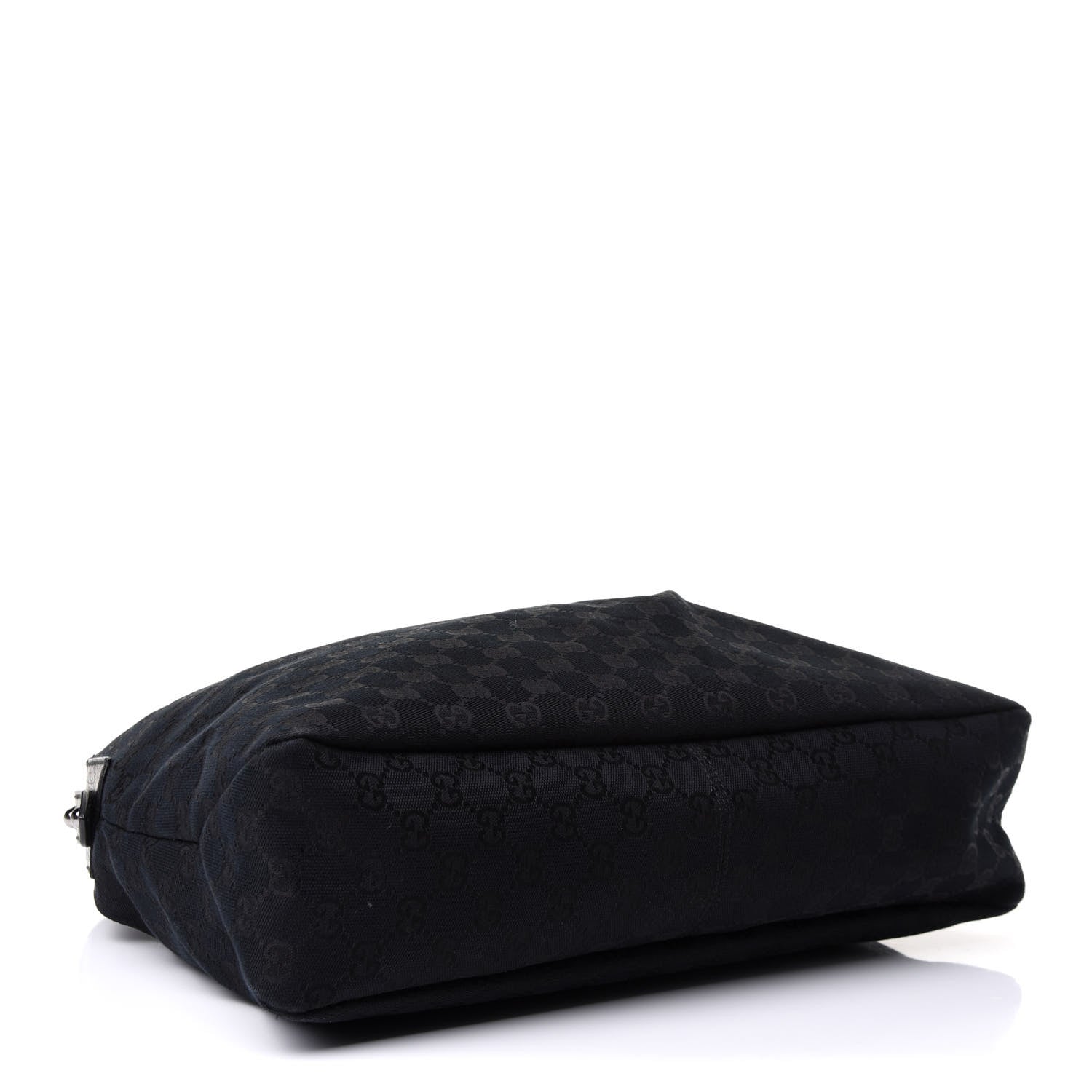 Gucci Monogram Medium Horsebit Chain Hobo Black 4 of 13