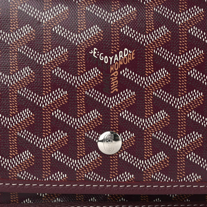 Goyard Goyardine Plumet Wallet Clutch Burgundy 7 of 9