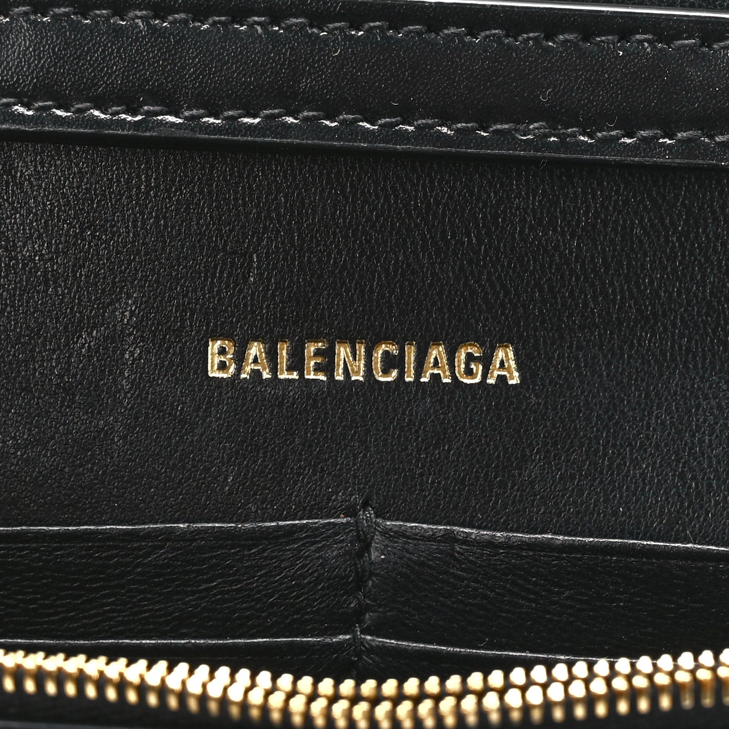 Shiny Box Calfskin Hourglass Chain Bag Black