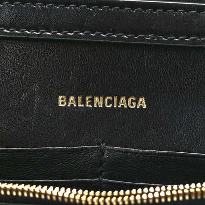 Balenciaga Shiny Box Calfskin Hourglass Chain Bag Black 6 of 12
