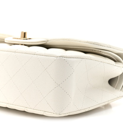 Chanel Caviar Quilted Small Double Flap White 9 of 10