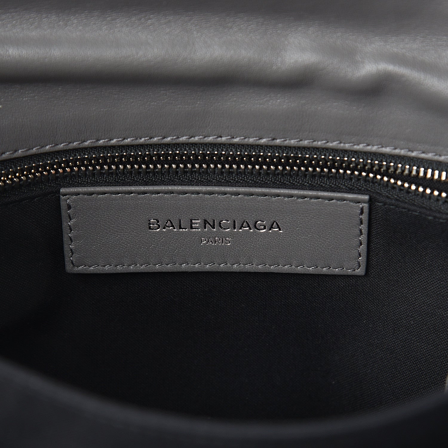 Balenciaga Chevre Silver Metallic Edge Hardware Envelope Clutch Gris Acier 5 of 8