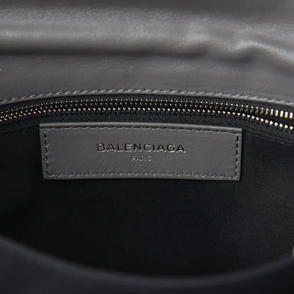 Balenciaga Chevre Silver Metallic Edge Hardware Envelope Clutch Gris Acier 5 of 8