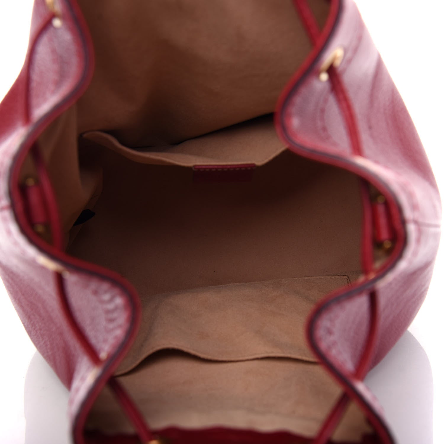 Gucci Piuma Lux Energy Medium Re(Belle) Convertible Bucket Bag Hibiscus Red 4 of 9