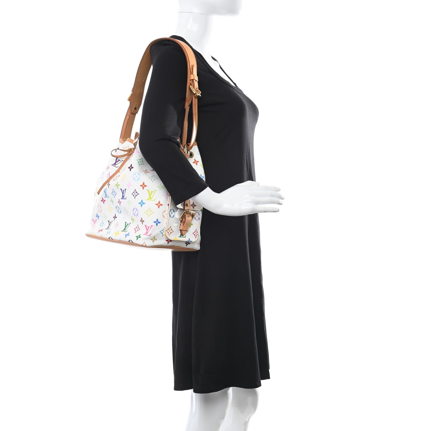 Louis Vuitton Monogram Multicolor Petit Noe White 2 of 7