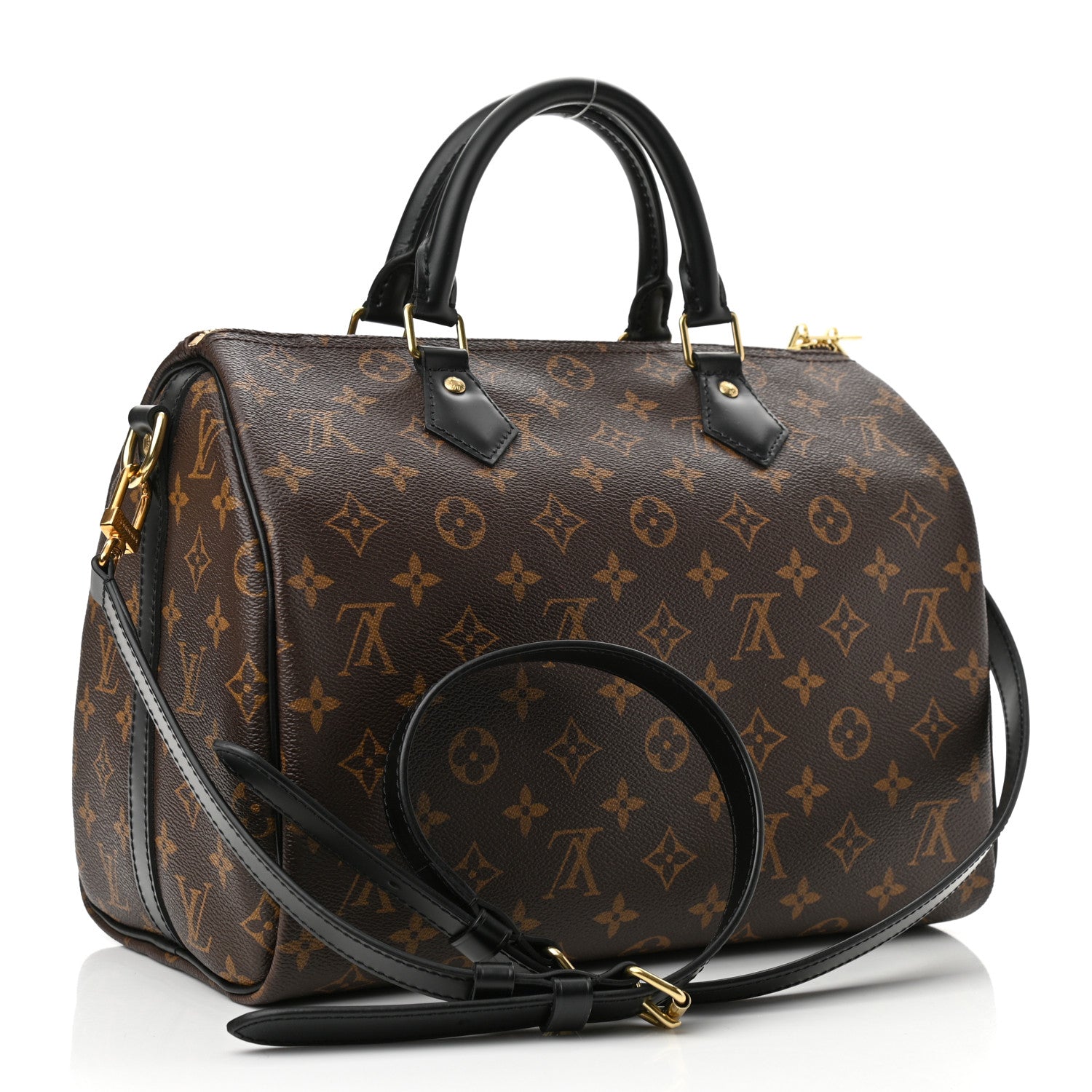 Louis Vuitton Monogram My World Tour Speedy Bandouliere 30 Black 2 of 9