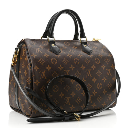 Louis Vuitton Monogram My World Tour Speedy Bandouliere 30 Black 2 of 9